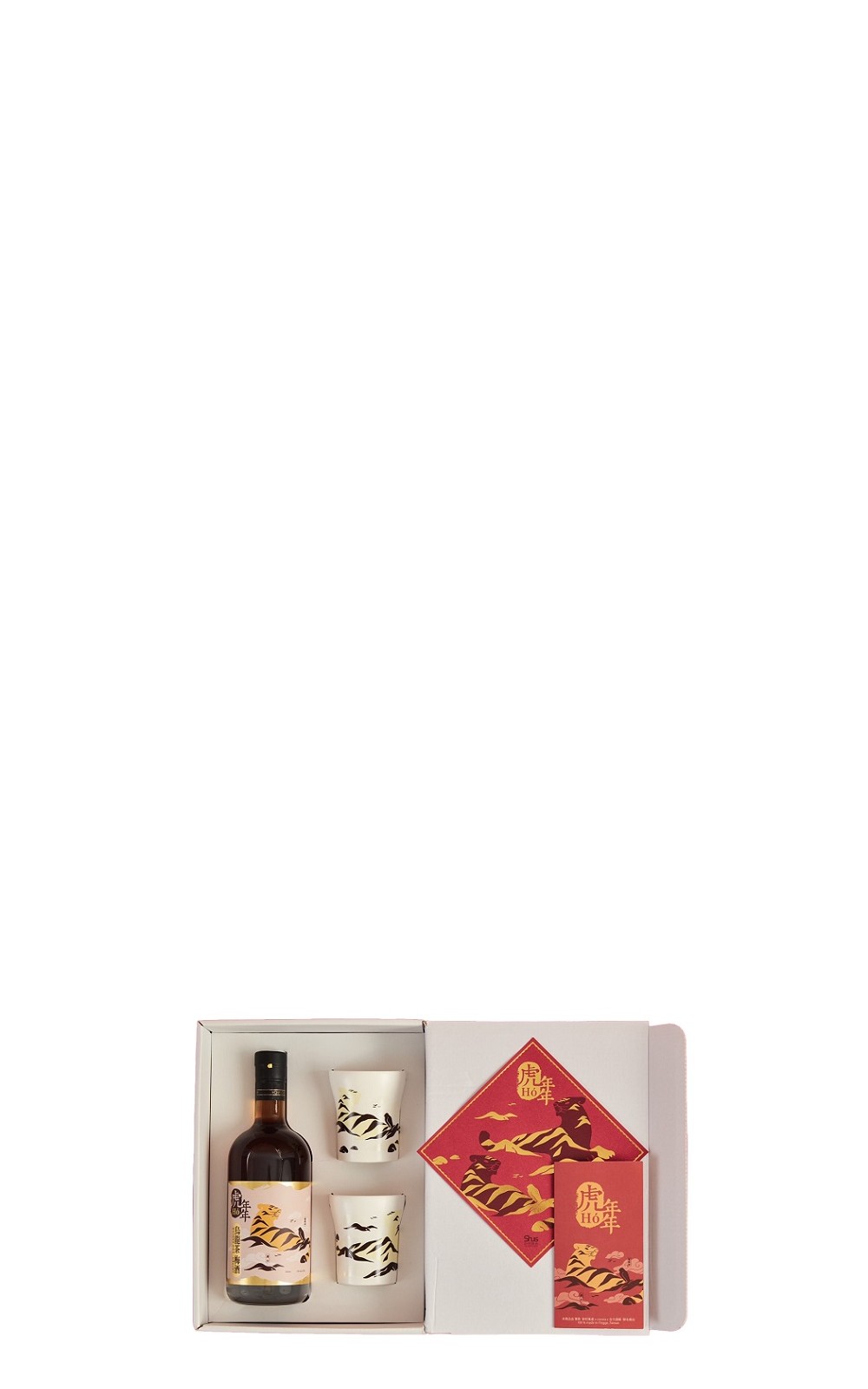Holy Distillery Year of the Tiger Hó NiNi Oolong Tea Umeshu and Color Changing 2 Cups Set Gift Box 合力酒廠 虎年限定版 烏龍茶梅酒 冷變對杯禮盒