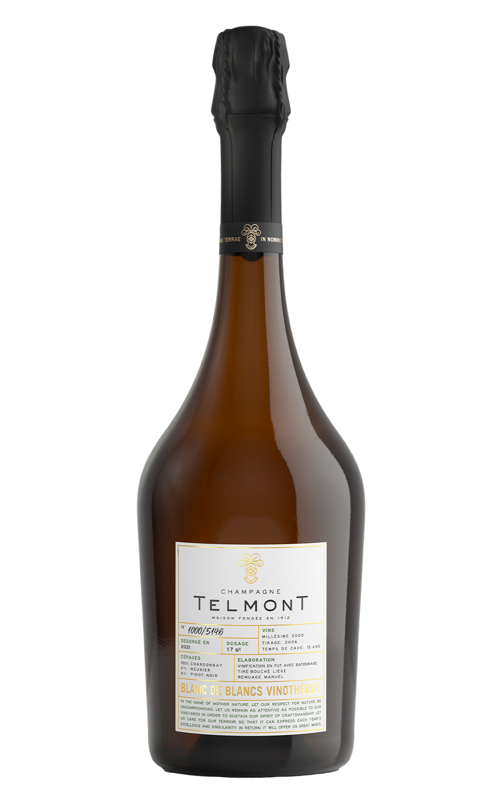 Champagne Telmont Presitge Blanc de Blancs Vinotheque 2005 天夢香檳 卓越 年份不甜白中白香檳