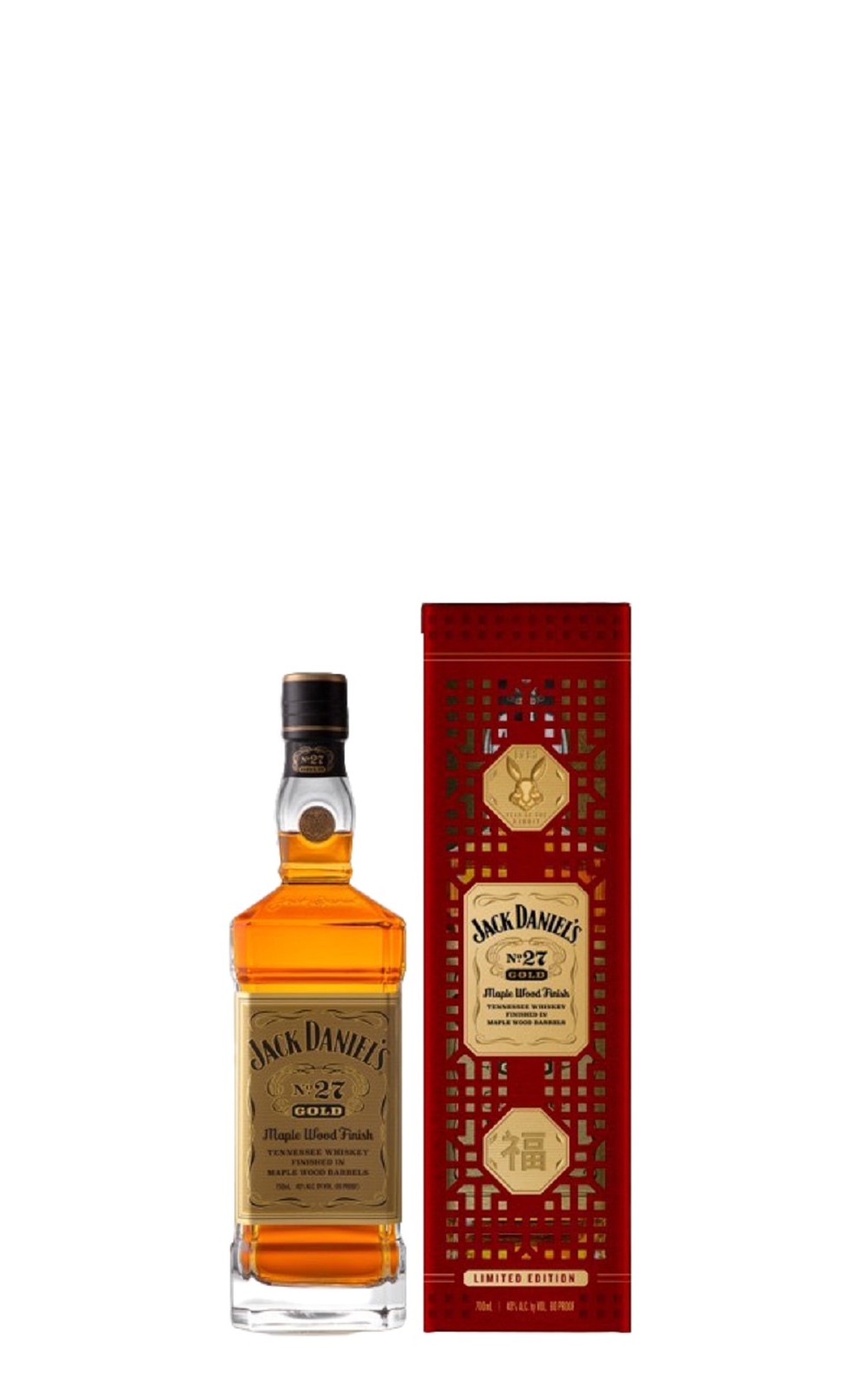 Jack Daniel s No 27 Gold Years of the Rabbit Limited Edition Tennessee Whiskey 傑克丹尼蒸餾廠 黃金二十七號 兔年限定版 田納西威士忌