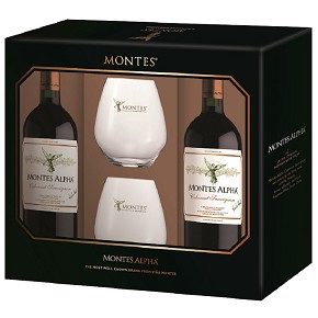 Viña Montes-Montes Alpha Cabernet Sauvignon & Glasses Gift Box