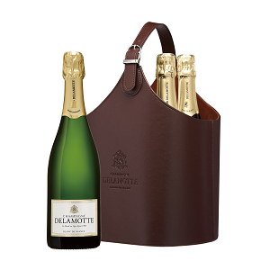 Champagne Delamotte-Blanc de Blancs Three Bottles + Basket Set（750ml*3）