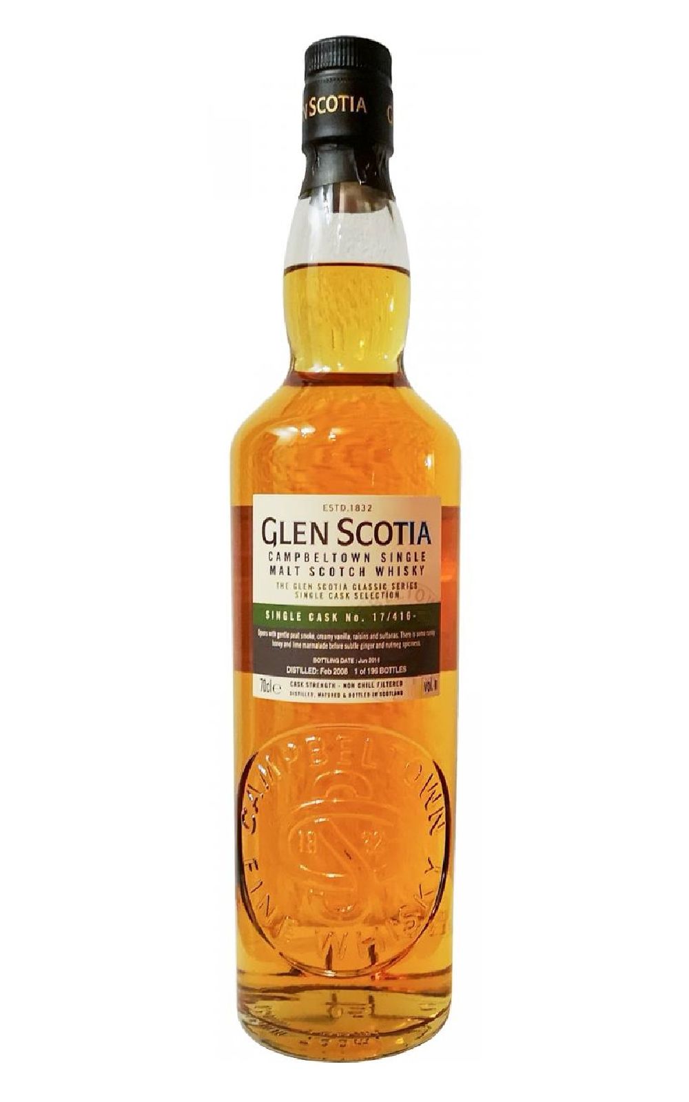 Glen Scotia Single Cask 2008 17 416 10 Single Malt Scotch Whisky 2018 Whisky Live Taipei 格蘭帝蒸餾廠 2008 17 416 10 單桶原酒單一麥芽蘇格蘭威士忌 2018 台北國際酒展專屬桶