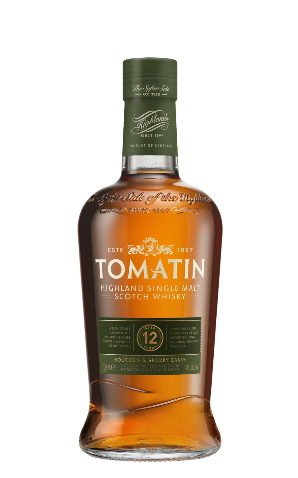 Tomatin Distillery Aged 12 Years Bourbon Sherry Casks Highland Single Malt Scotch Whisky 湯瑪町酒廠 12年 高地單一麥芽蘇格蘭威士忌