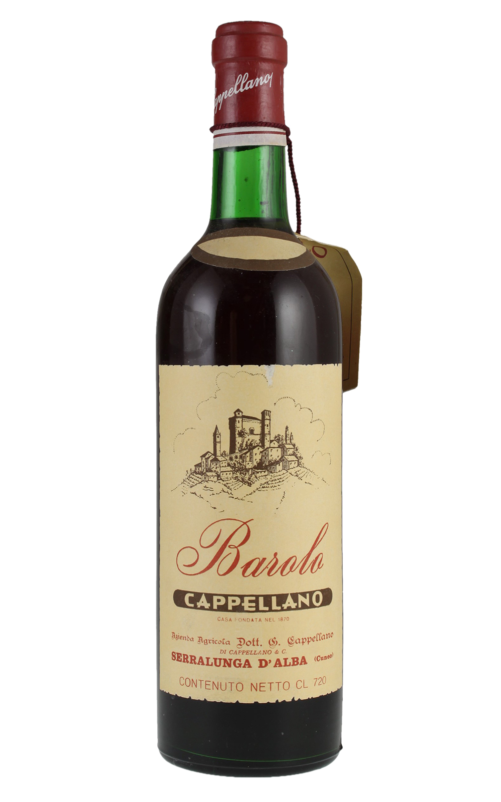 Giuseppe Cappellano Barolo 1974 朱賽裴 卡波拉諾酒莊 巴羅洛紅酒