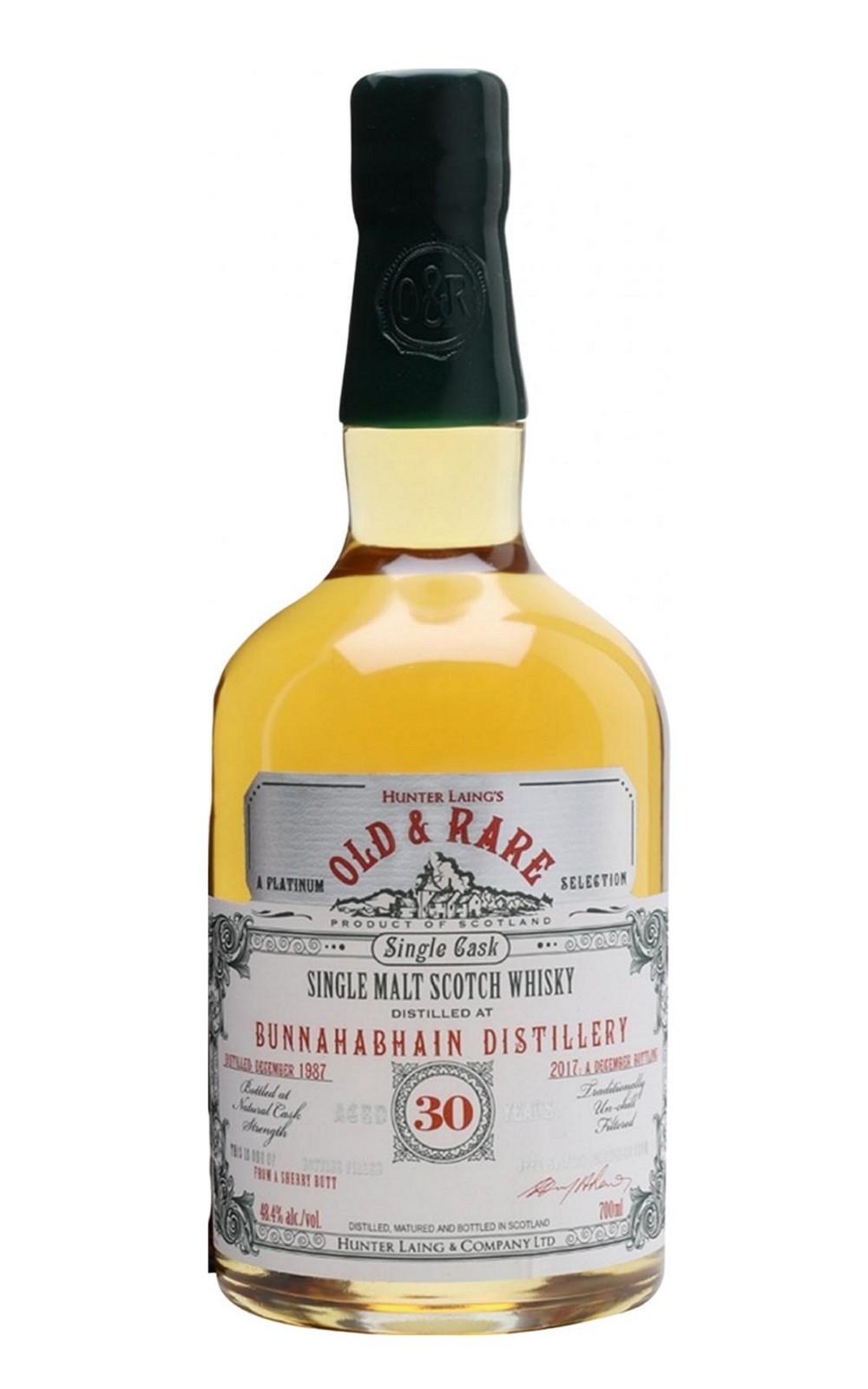 Old Rare Whisky Bunnahabhain 1987 Aged 30 Years Single Cask Single Malt Scotch Whisky 老麥紳士 布納哈本 1987 30年單桶單一麥芽蘇格蘭威士忌