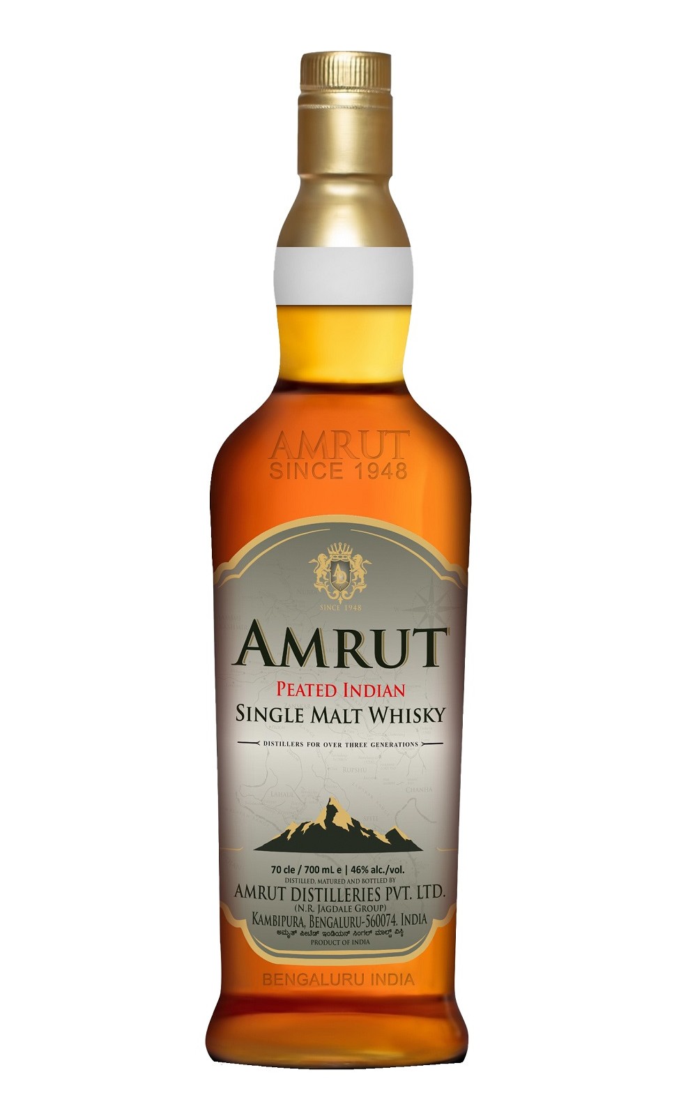Amrut Peated Single Malt Indian Whisky 雅沐特蒸餾廠 泥煤 單一麥芽印度威士忌