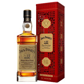 Jack Daniel's-"No. 27 Gold" Maple Wood Finish Tennessee Whiskey CNY Gift Box