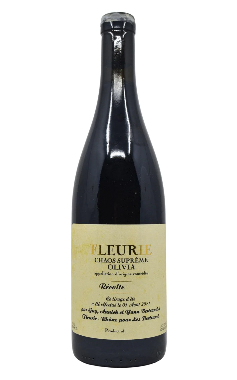 Les Bertrand Fleurie Chaos Supreme Olivia 2020 貝桐家族酒莊 弗勒莉 混沌至極 紅酒