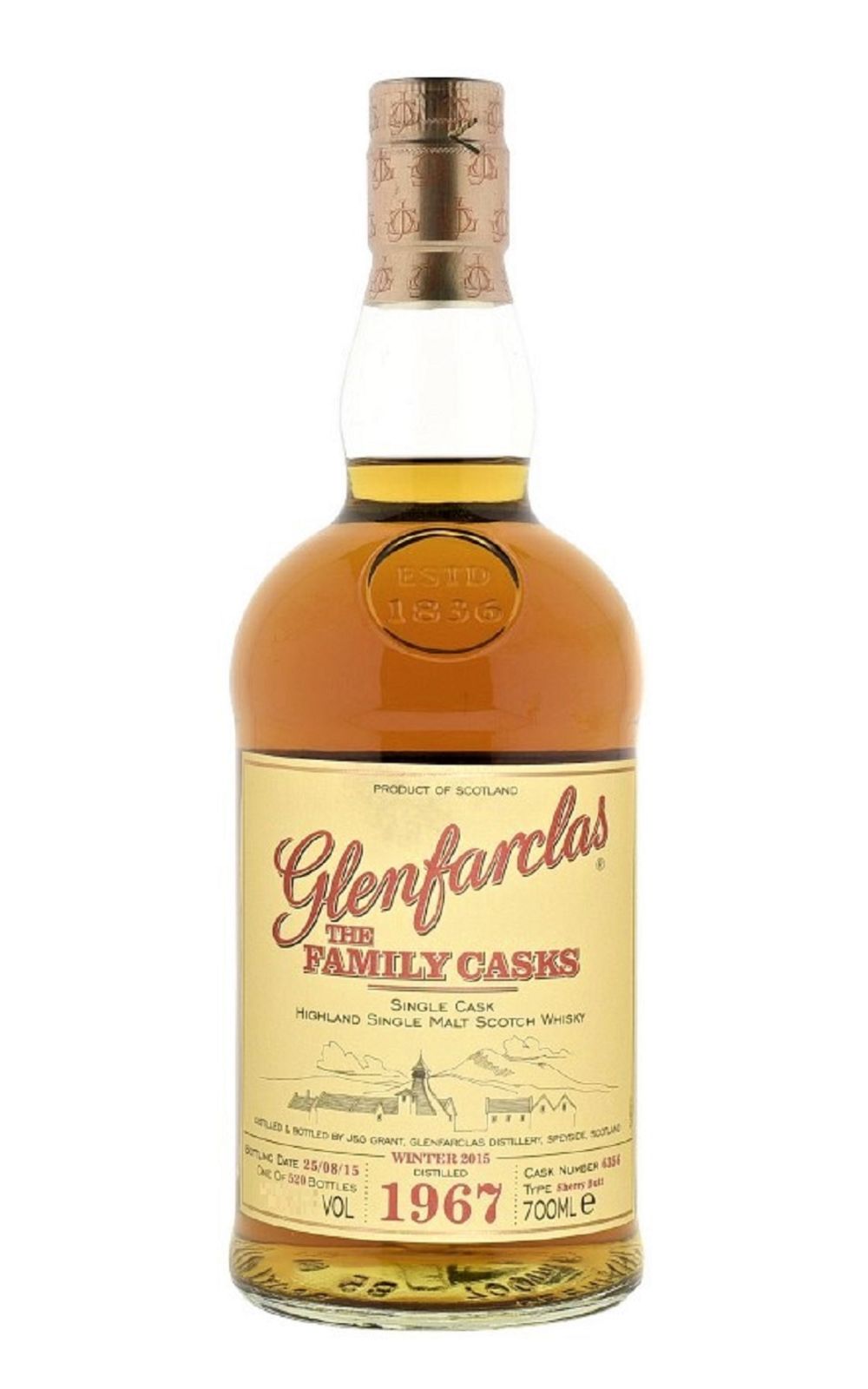 Glenfarclas The Family Cask 1967 Highland Single Malt Scotch Whisky 格蘭花格蒸餾廠 1967 家族桶 高地單一麥芽蘇格蘭威士忌