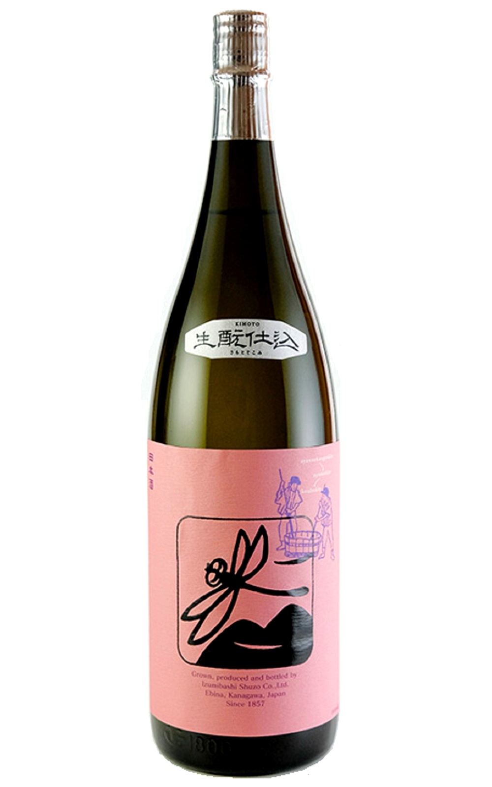 Izumibashi Shuzo Co Ltd 桃色黒とんぼ 生酛純米酒 泉橋酒造株式會社 桃色黑蜻蜓 生酛純米酒