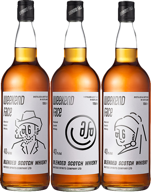 Weekend Face, Blended Scotch Whisky(酒標隨機出貨)